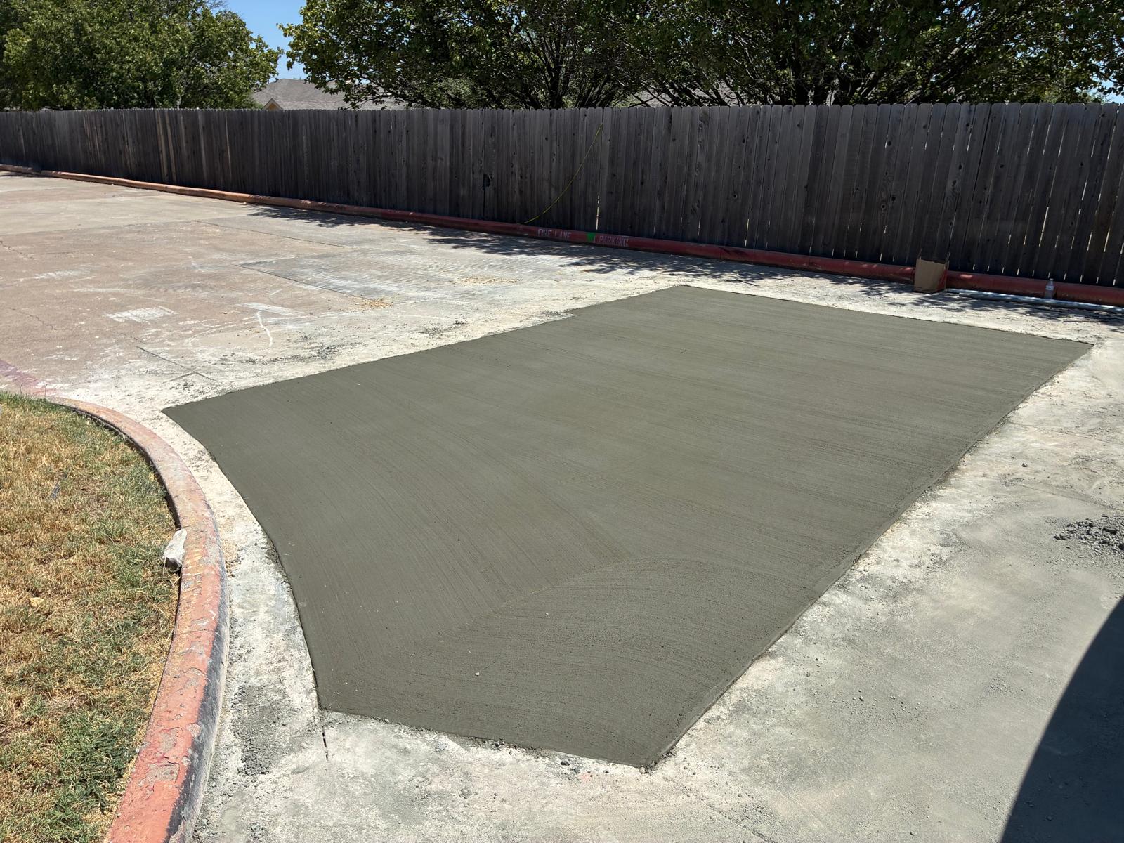 After concrete work
