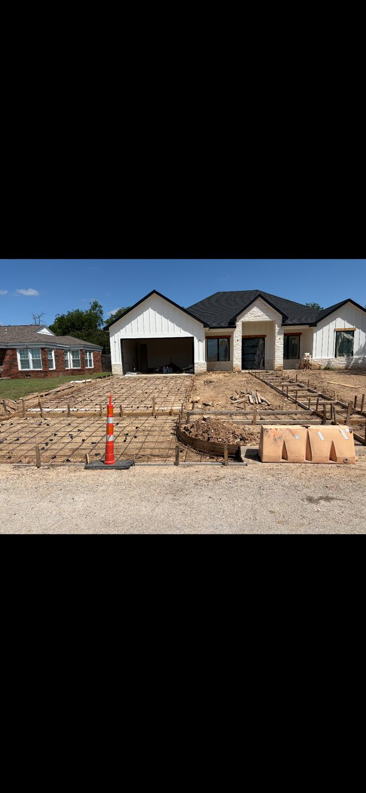 Before concrete work