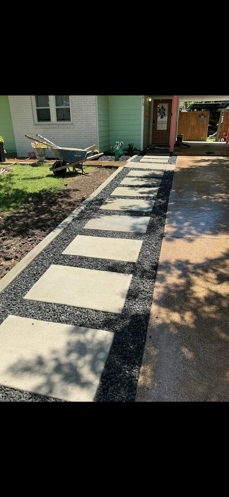 After concrete work