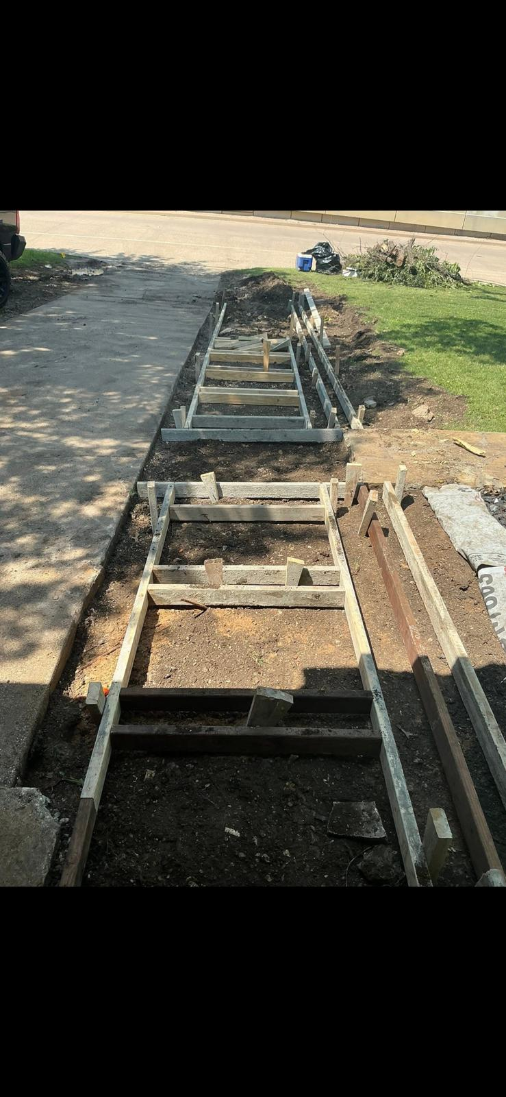 Before concrete work